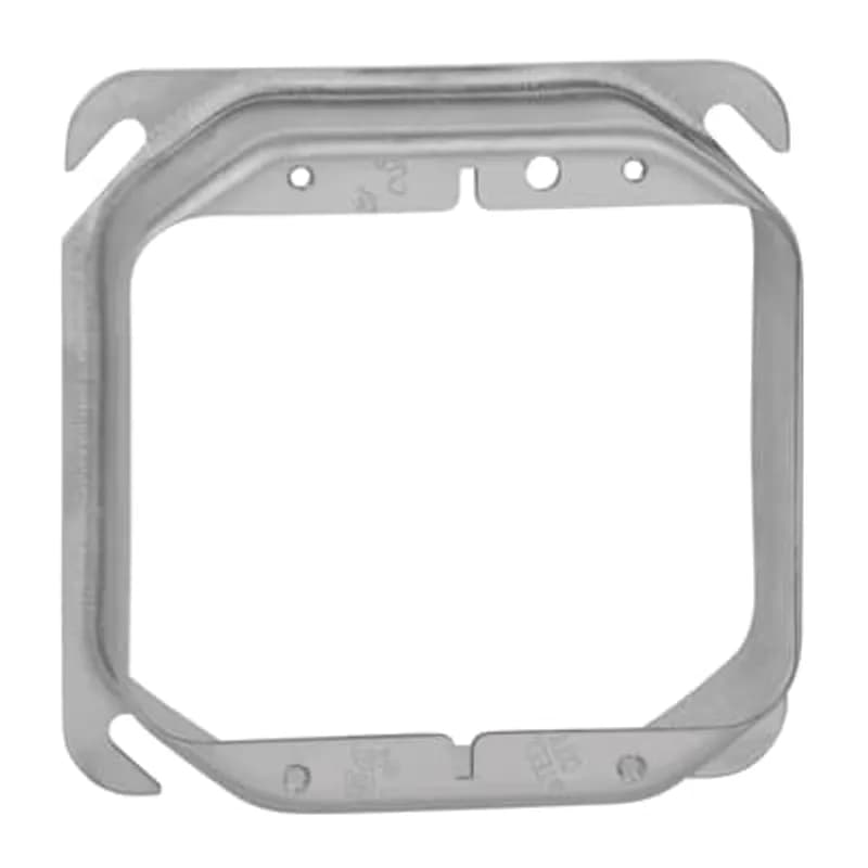 ABB - Installation Products 52 C 21 - Two Gang Square Device Cover, 15 Cubic Inches, 4 Inch Square x 1-1/4 Inch Raised, Pre-Galvanized Steel