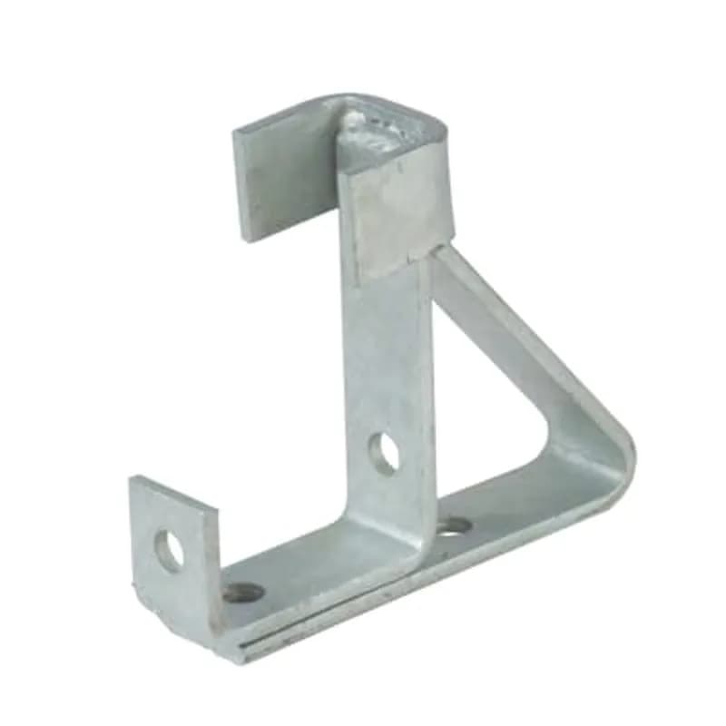 Bracket, Back to Back Channel Support, Height 7-1/2 Inches, Length 4-3/4 Inches, Width 1-5/8 Inches, Hot-Dip Galvanized Steel, For use with A1200 and A1400 Series Channel