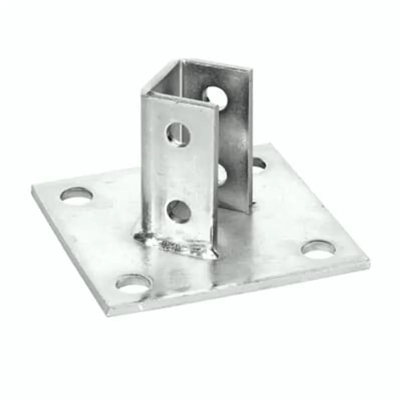 Fitting, Wing Shape, Length 1-7/8 Inch, Height 3-7/8 Inches, Width 1-5/8 Inches, Hole Diameter 1 Inch, Steel