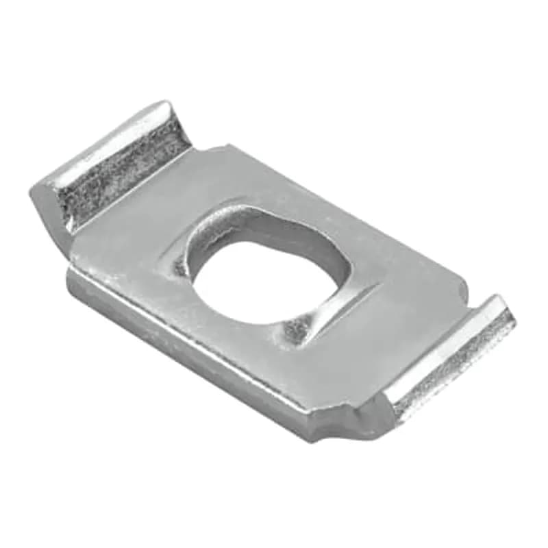 Steel Square Washer with SilverGalv finish. For use with 3/8 inch or 1/2 inch hanger rod.