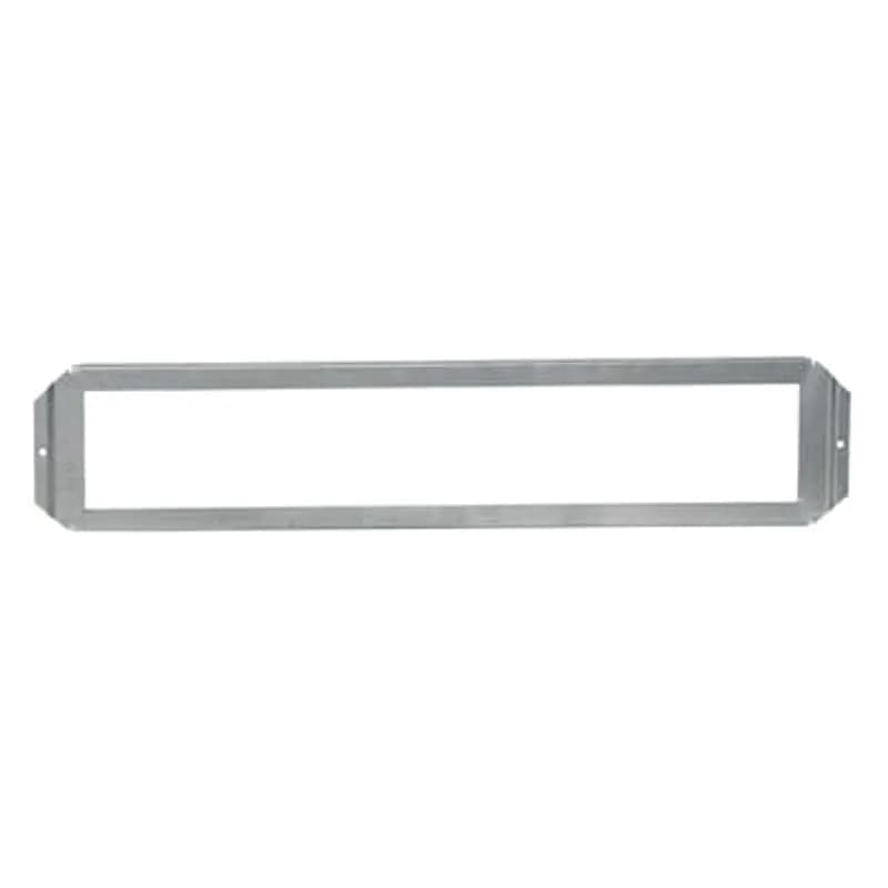 Horizontal Mounting Bracket, Length 24 Inches, Galvanized Steel, Stamped Rule on Bracket with 1/4 Inch, 1/2 Inch, and 1 Inch Markings, Bracket Accepts Three 4 Inch Square or Two 4-11/16 Inch Boxes, Deep or Shallow