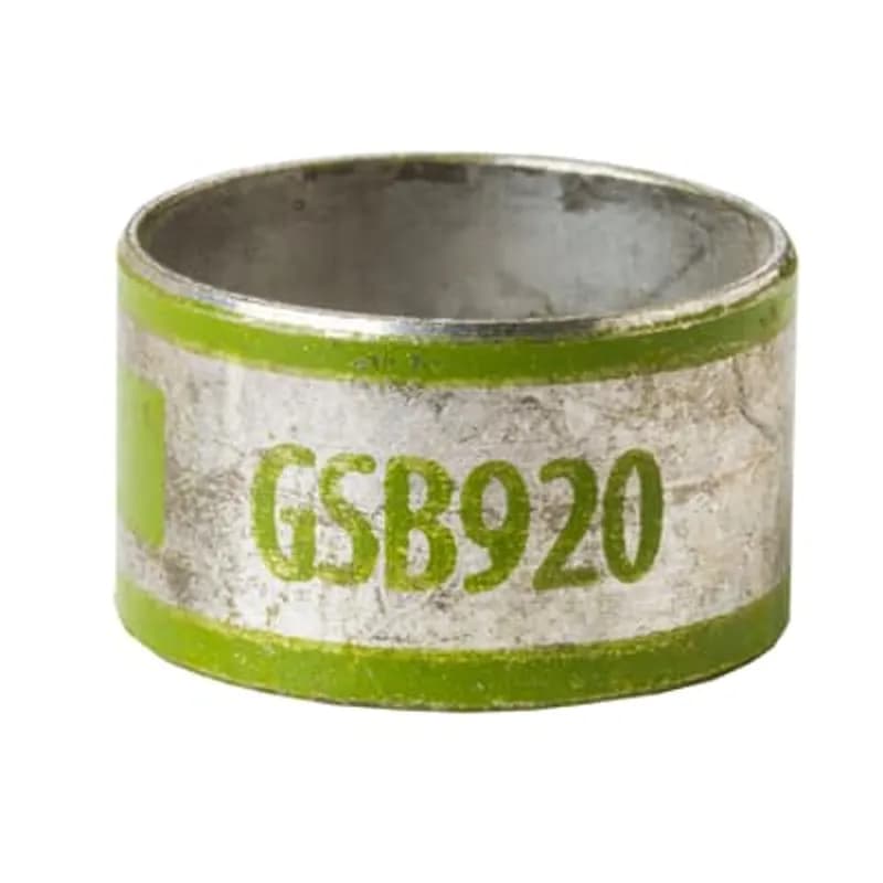 ABB - Installation Products GSB920 - Two Piece Inner Sleeve Connector for Round Range, Length 11.2mm, Inner Diameter 23.37mm, Outer Diameter 25.40mm, Color Green, Copper Alloy