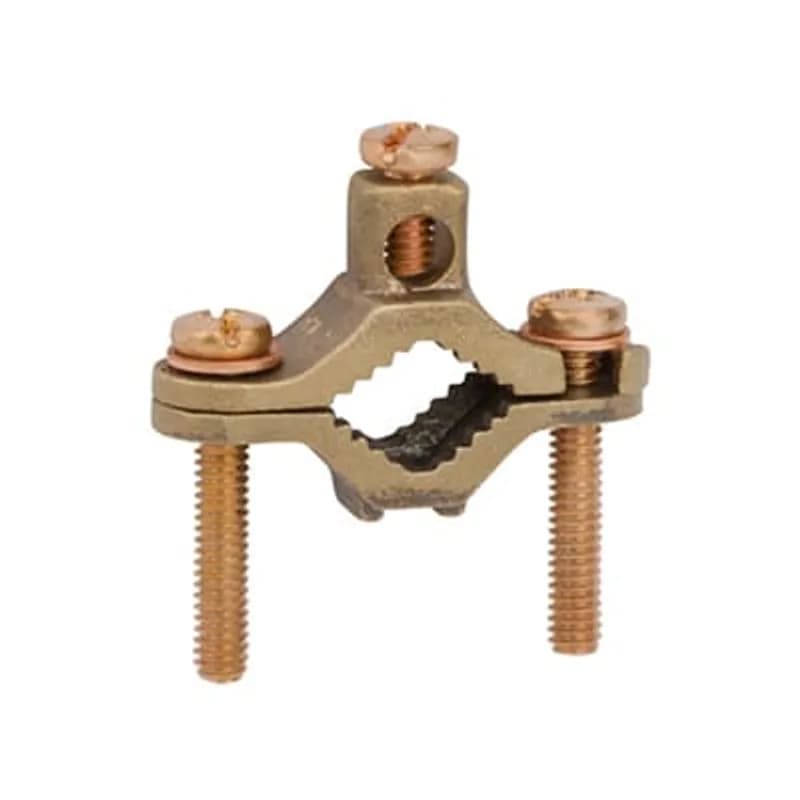 ABB - Installation Products JD - Cast Bronze Ground Clamp for Wire Range 10 - 2, Water Pipe Size 1/2-1 Inch, Rated for Direct Burial
