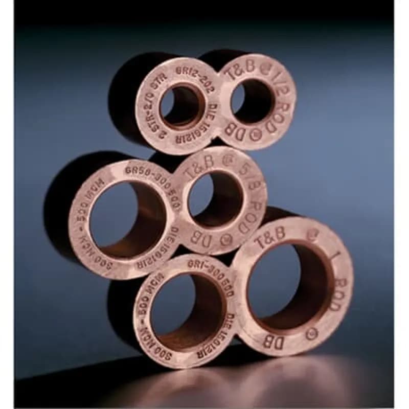 E-Z-Ground Figure 8 Copper Compression Ground Rod Tap Connector for Cable Range 4/0 AWG - 250 kcmil, Ground Rod 3/4 Inch, Height 2-3/16 Inches