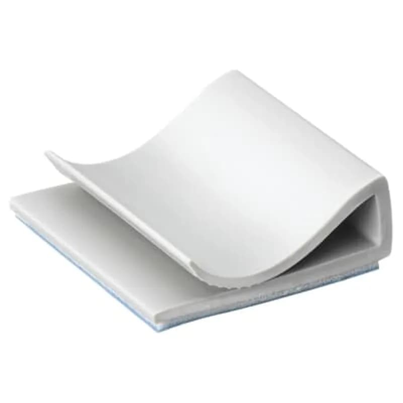 ABB - Installation Products FRPV-1000-8-D - Cable Clip for Flat Ribbon Cable, Gray PVC for Temperatures up to 65 Degrees Celsius (149 F), Ultraviolet Resistant, Length of 26.16mm (1.03 Inches), Height of 8.89mm (0.35 Inches), 500 Pack