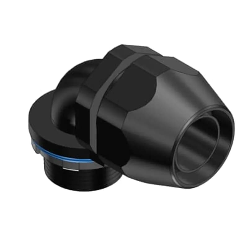 ABB - Installation Products LT950PISO20 - 1/2 Inch, 90 Degree Non-Metallic ISO Metric Bullet Liquidtight Fitting