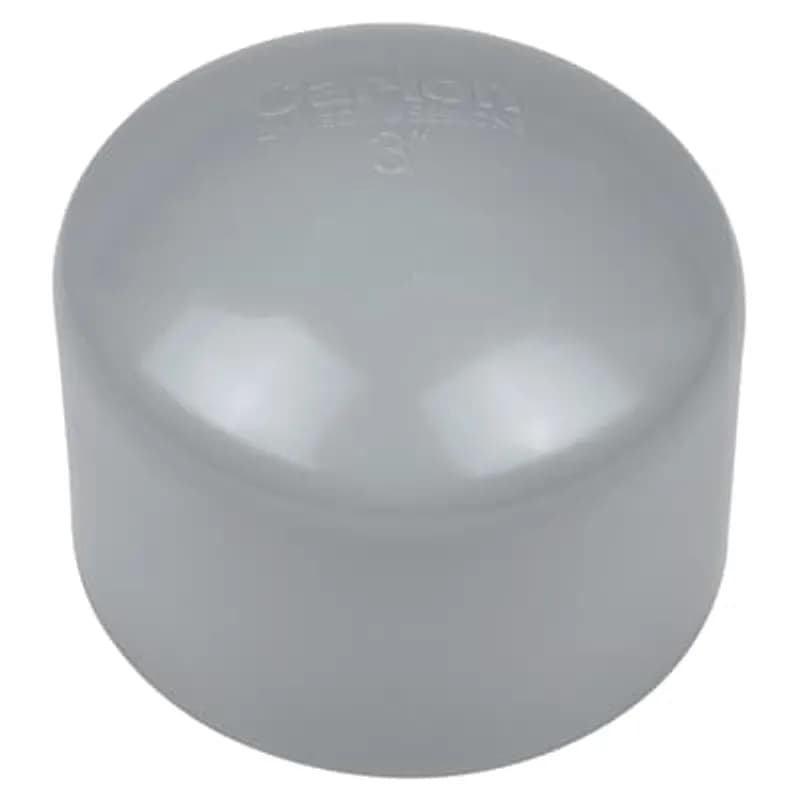 Pipe End Cap, Size 1-1/2 Inch, Material PVC, Color Gray, For use with Schedule 40 and 80 Conduit, Pack of 30