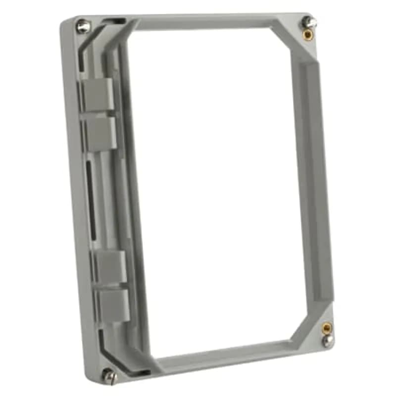 Polycarbonate opaque hidden-hinge enclosure collar, 8 Inches x 6 Inches