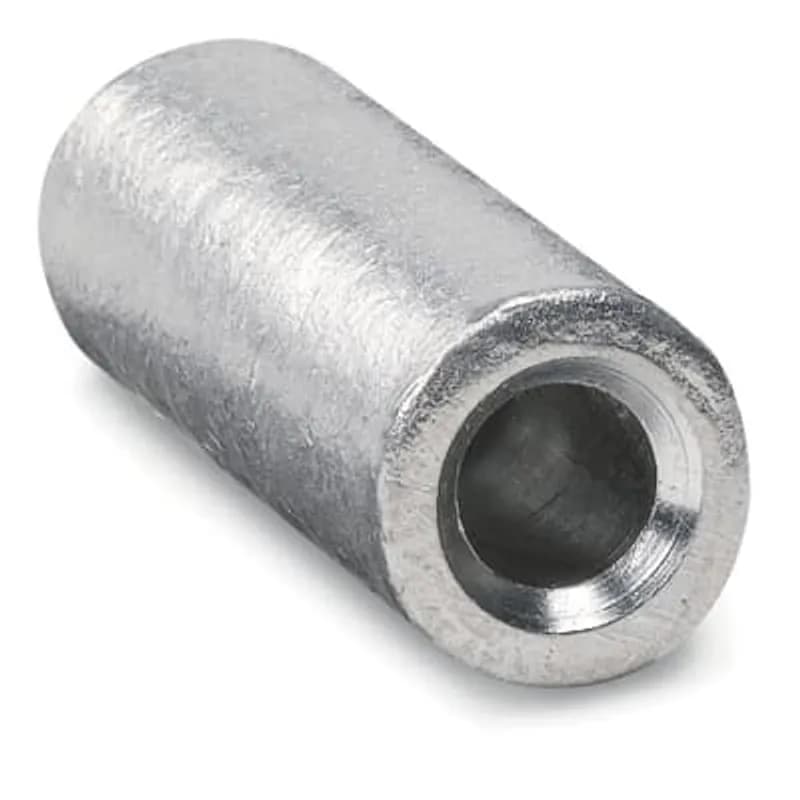 Cast-Copper Two-Way Reducing Splice for 400mcm Str Wire to 250mcm Str, Die Code 99, Die Color Code Pink