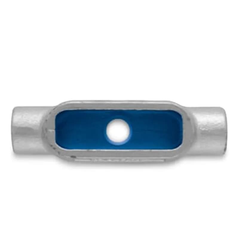 ABB - Installation Products T250M - Series 35 T Style 2-1/2 Inch Conduit Body, Body Material Malleable Iron, Finish Zinc Plating with an Aluminum, Acrylic Coating for Use with Rigid/IMC Conduit