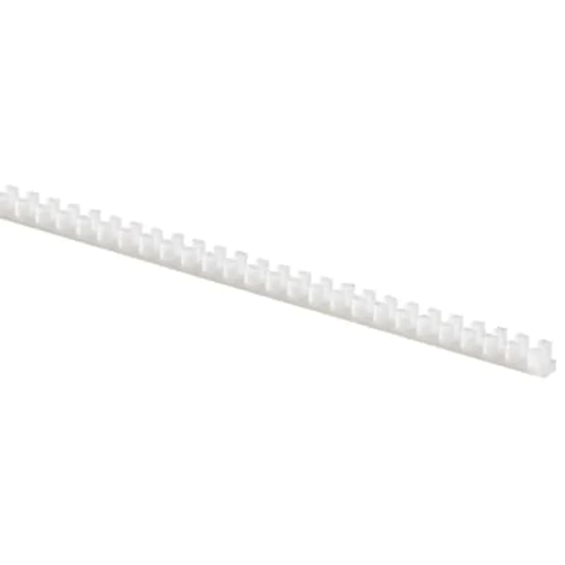 Molded Grommeting Strips, Natural (Nylon 6.6) for Panel Thickness 0.38-1.32mm (0.02-0.05 Inches), Length of 324mm (12.75 Inches)