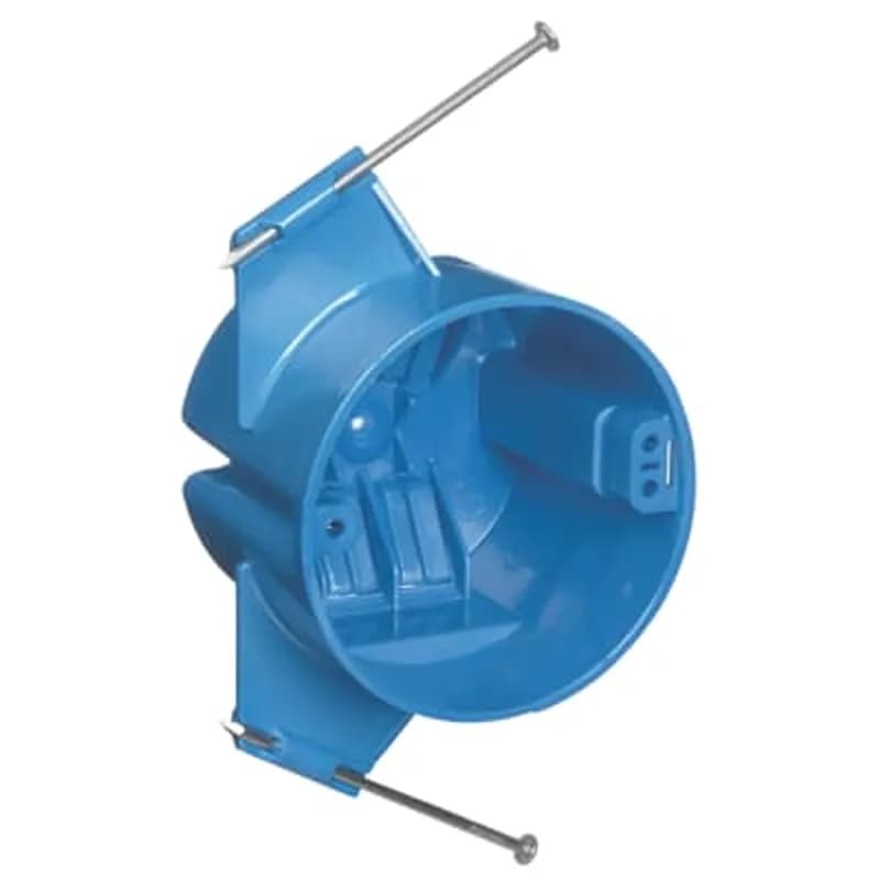 ABB - Installation Products B518A-UPC - Ceiling Box, Volume 18 Cubic Inches, Diameter 3 Inches, Depth 2-3/4 Inches, Color Blue, Material Polycarbonate, Mounting Means Captive Nails