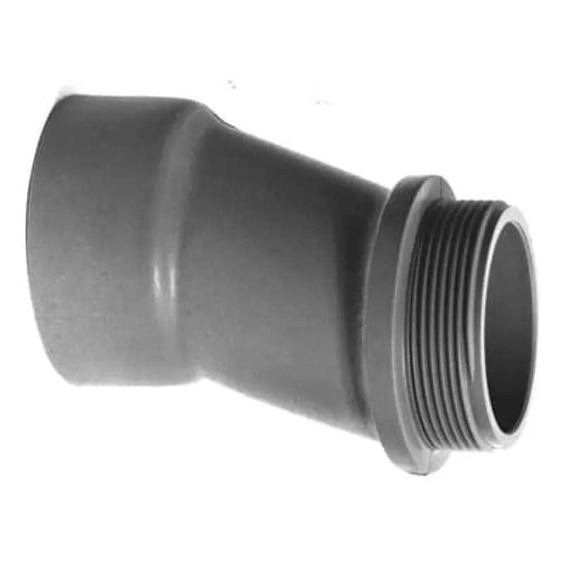 Meter Offset, Size 2 Inches, Offset 0.684 Inches, Length 4.270 Inches, Material PVC, Color Gray, For use with Schedule 40 and 80 PVC