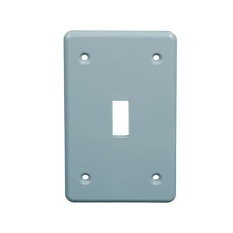 1-gang weatherproof Switch Receptacle Box Cover - Gray