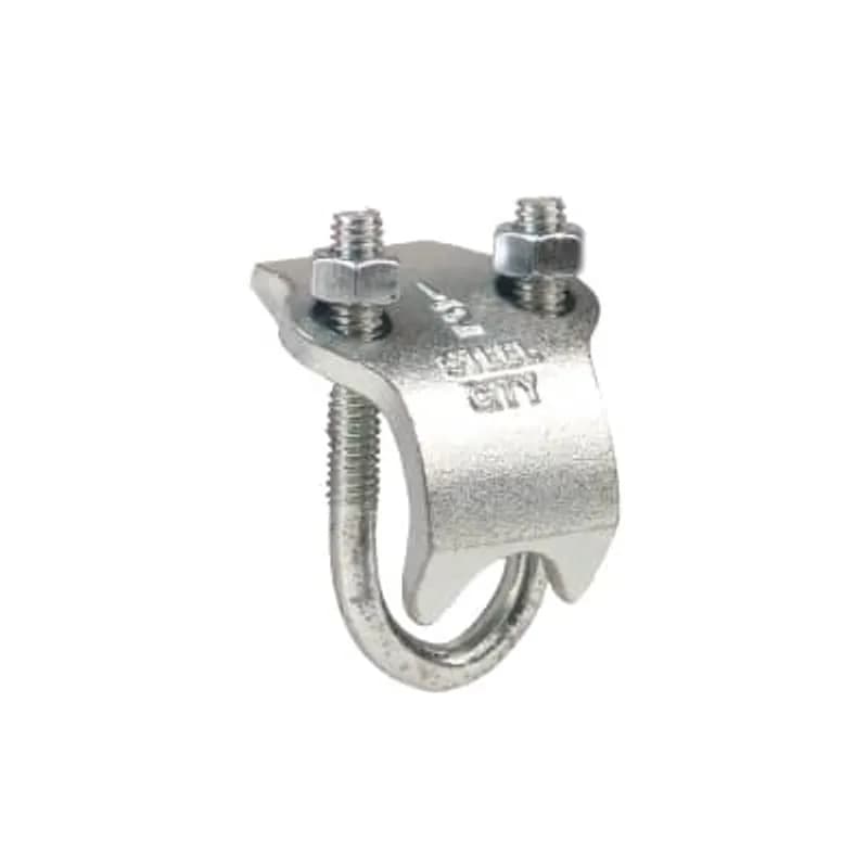 Clamp, RCS Beam, Outer Diameter of Conduit or Pipe 1.315 Inch, Nominal Conduit Size 1 Inch, Type 316 Stainless Steel, For Mounting Pipe or Conduit Parallel to the Beam