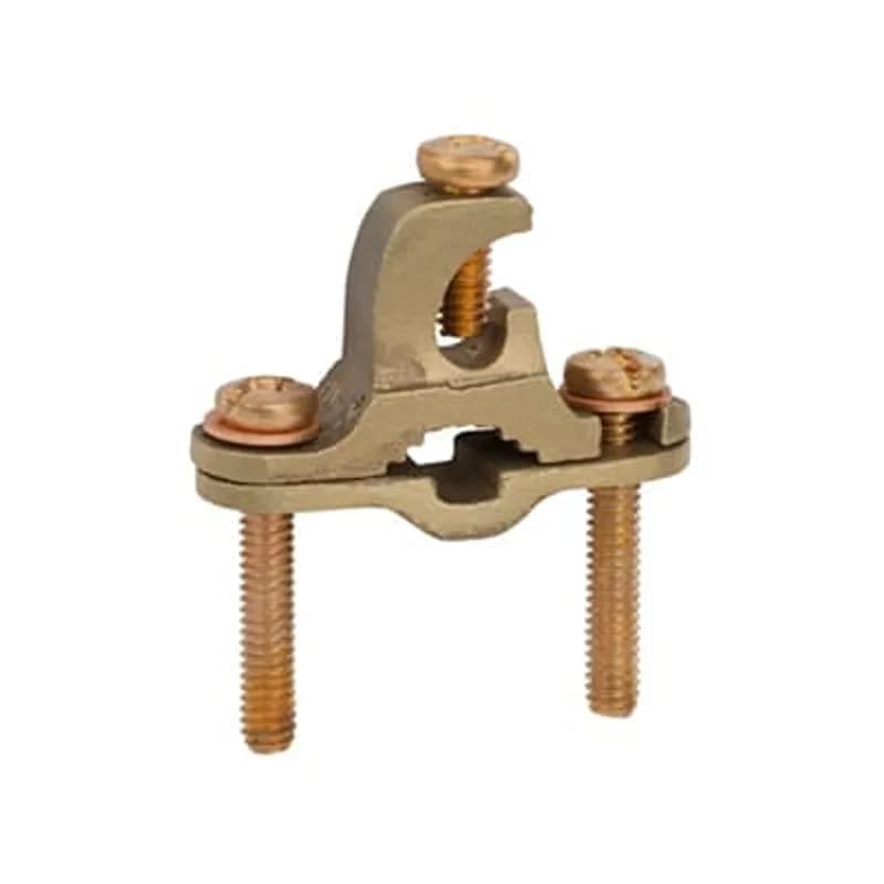 ABB - Installation Products JDLI-1 - Direct Burial Ground Clamp, Wire Range 10 Sol- 2 Str, Pipe Size 1/2 - 1 Inch, Ground Rod Range 1/4 - 1 Inch, Rebar Size 3/8 - 1 Inch