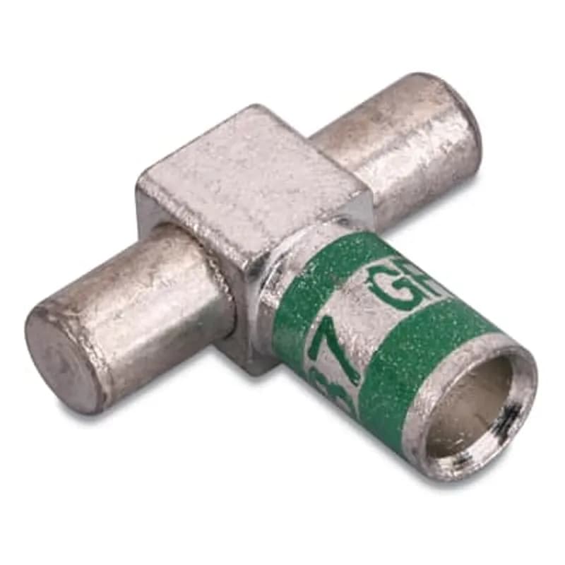 KUBE Male (Two Load) Copper Motor Pigtail Disconnect, Wire Size 1 AWG, Body Size 2, Die Color Green