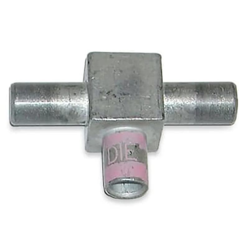 KUBE Male (Two Load) Copper Motor Pigtail Disconnect, Wire Size 1/0 AWG, Body Size 3, Die Color Pink
