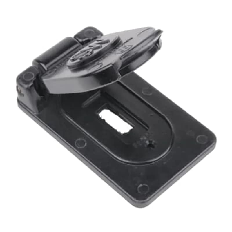 One-Gang Weatherproof Switch Cover with Gasket, Color Brown, Material Phenolic, Mounting Means Stainless Steel Screws