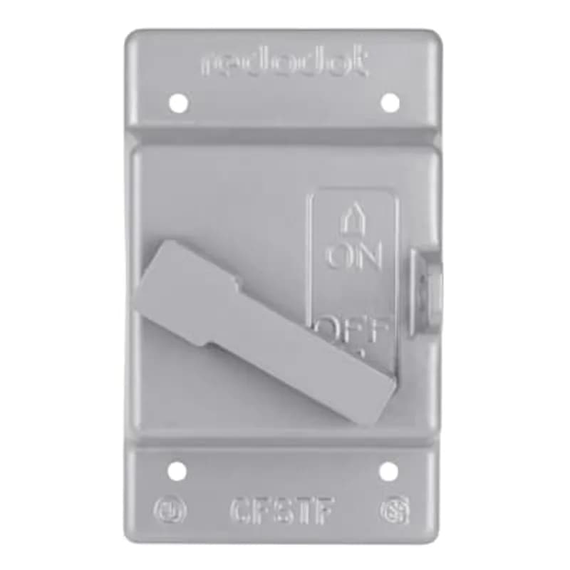 ABB - Installation Products CFSTF - 1 Gang Device Box Cover, Die Cast Aluminum, Switch Front Lever, Box Mount, Raintight When Used with Appropriate Box, Gasket and Screws Included with Cover