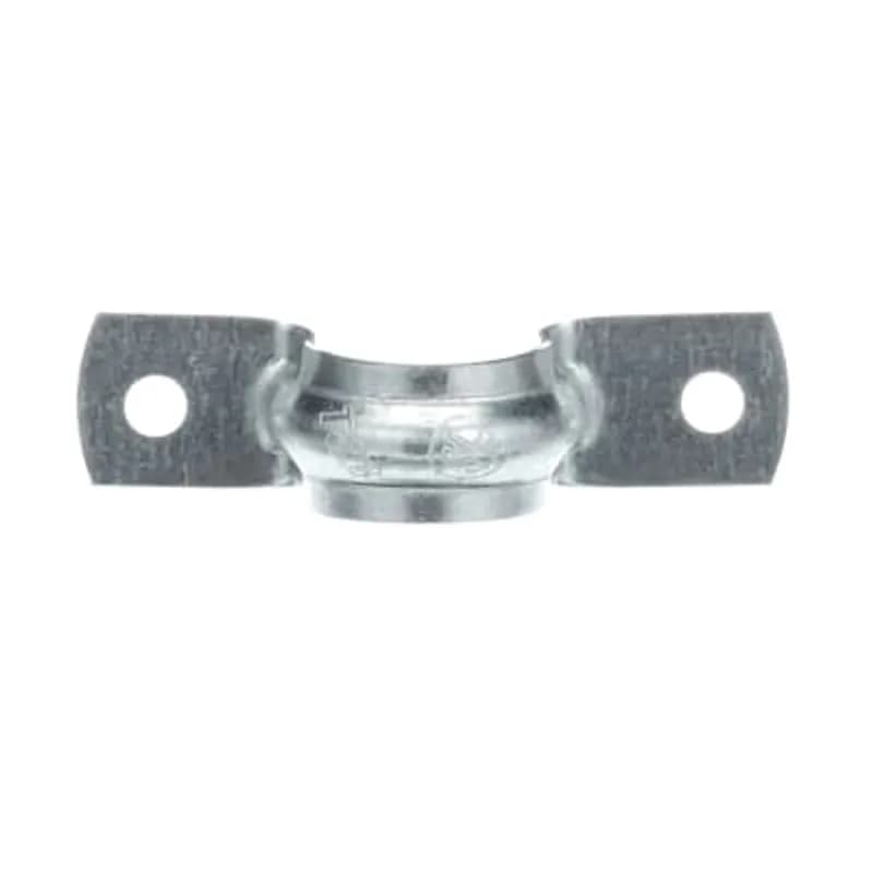 ABB - Installation Products CI1504 - 1/2 Inch, Two Hole Rigid Conduit Strap, Galvanized Steel, Max EMT Diameter 0.84 Inch, Hole Size 3/16 Inch, CSA Certified
