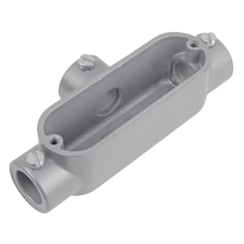 ABB - Installation Products BT-2 - 3/4 inch Set Screw Die Cast Aluminum Conduit Body, T-Style. For Use with EMT Conduit.
