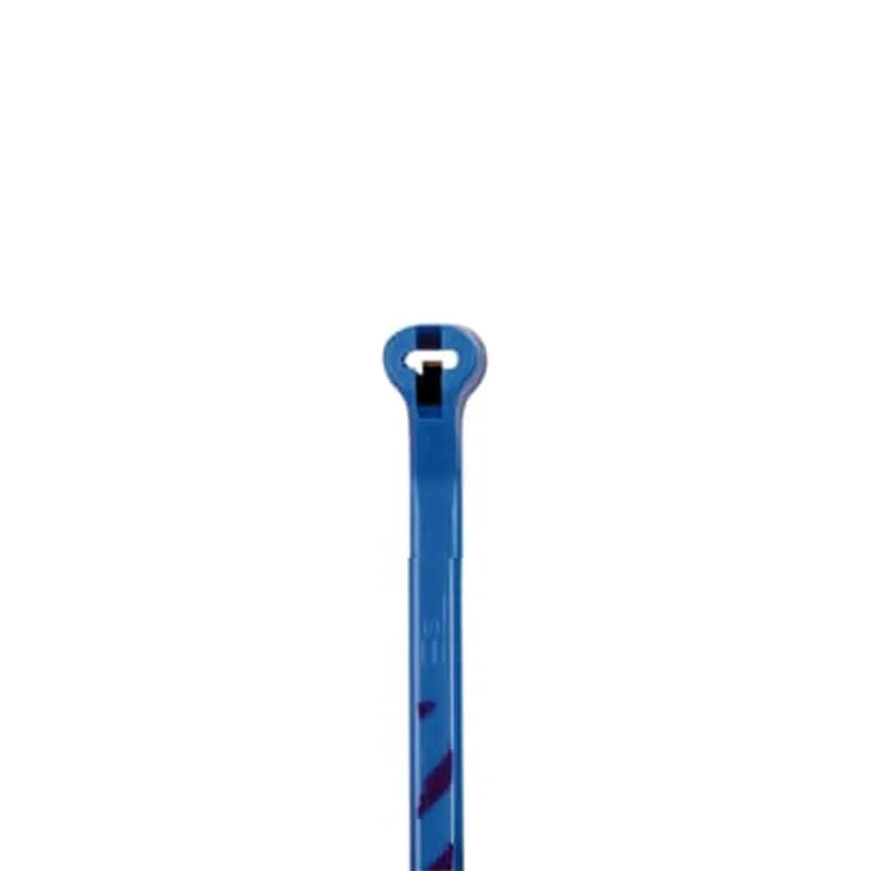 Striped Cable Tie for Binder ID, Blue/Purple Nylon 6.6 for Temperatures up to 85 Degrees Celsius (185 F), Length of 91mm (3.6 Inches), Width of 2.3mm (0.09 Inches), Tensile Strength Rating of 80 Newtons (18 Pounds), 50 Pack