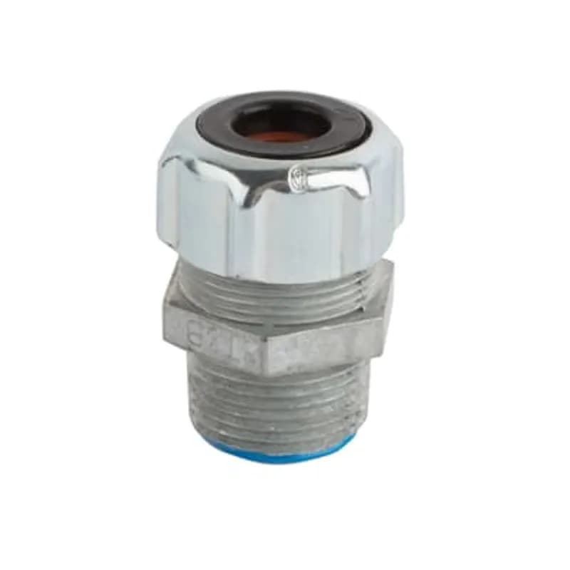 ABB - Installation Products 035-72775-13 - 1 Inch Straight Die Cast Zinc Liquidtight Strain Relief Cord Connector, Cord Range 0.250 to 0.375
