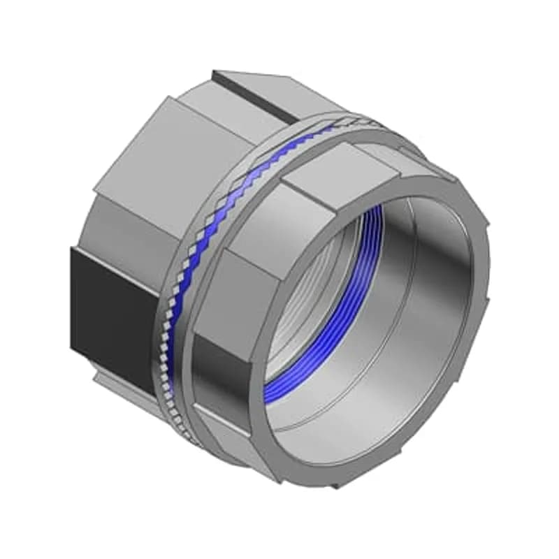 ABB - Installation Products H150BHDA - 1-1/2 Inch Aluminum, Bulkhead Fittings with Insulating Throat Thermoplastic, Sealing Ring Nitrile (BUNA-N) for Use with Rigid/IMC Conduit