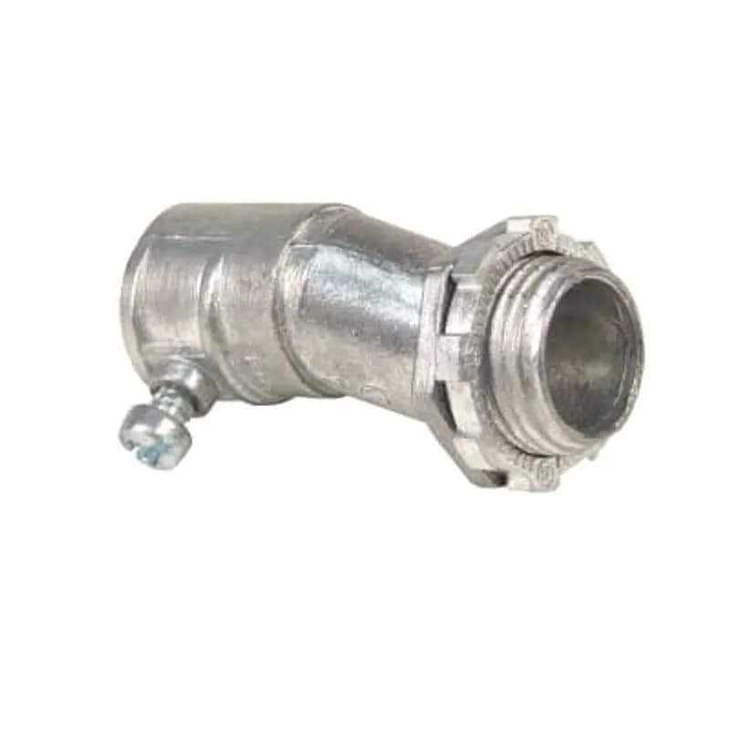 ABB - Installation Products CI5058 - Connector, Regular EMT Set Screw Offset Body, Trade Size 1 Inch, Offset 3/4 Inch, Zinc Alloy