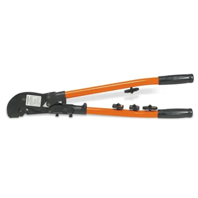 ABB - Installation Products TBM5-S - Crimp Tool with Shure Stake Mechanism Crimps #8-250MCM Cu, #10-4/0 Al Connectors, 54705-54750 C-Taps