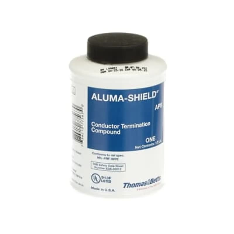 ALUMA-SHIELD Aluminum Joint Compound, 8 Ounce Brush Cap Can, for Aluminum Cable Connections