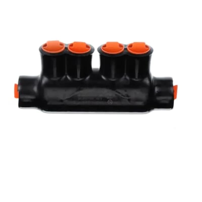 ABB - Installation Products AMTSR500 - AMT Aluminum Splice, PVC Insulation, Ultraviolet Resistant, Wire Range 500 kcmil - 4 Str, Length 6.18 Inches, Width 1.61 Inches, Height 2.56 Inches, Hex Size 5/16 Inch