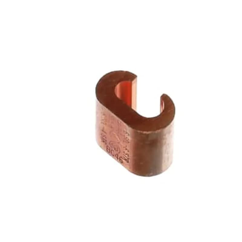 ABB - Installation Products BC46-BB - C-Crimps Copper Compression Connector, Run: #6 Sol - #4 Str, Tap #6 Sol - #6 Str, Length 41/64 Inch, Height 3/4 Inch