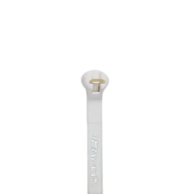 ABB - Installation Products TY272M-9 - Cable Tie, White Polyamide (Nylon 6.6) for Temperatures up to 85 Degrees Celsius (185 F) for Indoor Applications, UL/EN/CSA62275 Type 2/21S Rated for AH-2 Plenum and as a Flexible Cable and Conduit Support, Length of 224mm (8.8 Inches), Width of 6.9mm (0.27 Inch), Thickness of 1.5mm (0.06 Inches), Tensile Strength Rating of 534 Newtons (120 Pounds), Bulk Pack