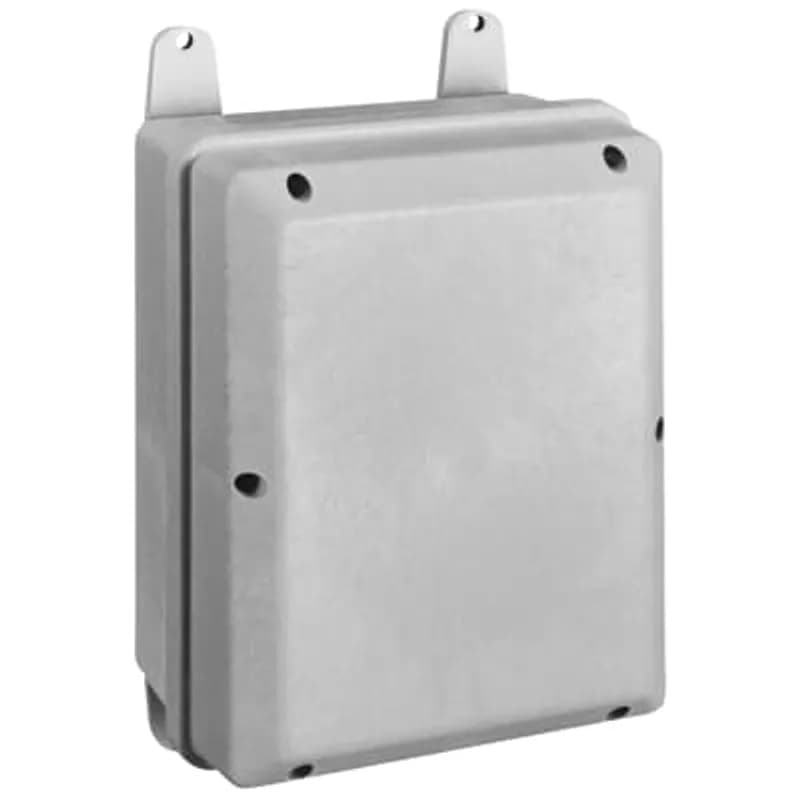 Circuit Safe Polycarbonate JIC Enclosure Assembly with Screw-On Opaque Cover, Internal Dimensions 12 Inches x 10 Inches x 6.45 Inches, External Dimensions 12.50 Inches x 10.50 Inches x 7.69 Inches
