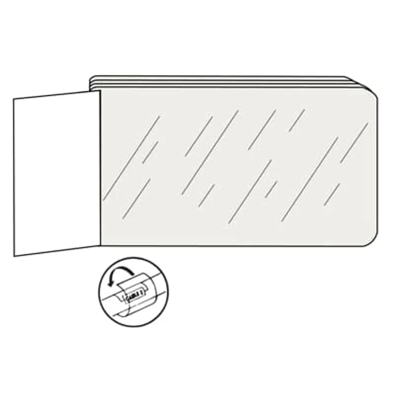 Wire Marker Books - Vinyl, Self Laminating 50, 3.5 Inch x 5 Inch Clear Cable Laminators