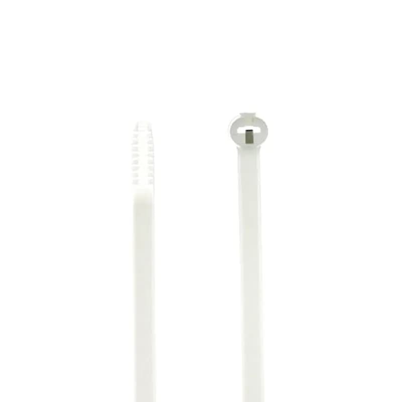 Cable Tie, Natural Polyamide (Nylon 6.6) for Temperatures up to 85 Degrees Celsius (185 F) for Indoor Applications, UL/EN/CSA62275 Type 2/21S Rated for AH-2 Plenum and as a Flexible Cable and Conduit Support, Length of 770.61mm (30.34 Inches), Width of 6.93mm (0.273 Inches), Thickness of 1.52mm (0.06 Inches), Tensile Strength Rating of 534 Newtons (120 pounds)
