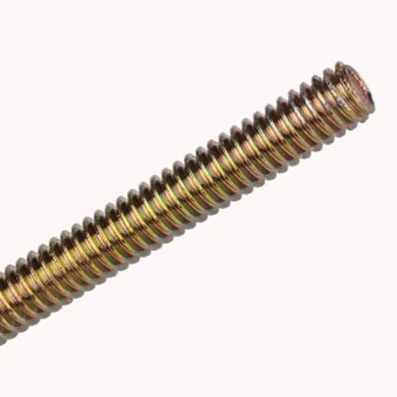 Rod, R Series Threaded, Length 10 Feet, Rod Size 3/8 Inch - 16, Steel