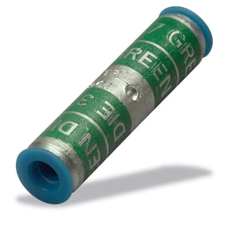 Aluminum Reducing Splice Connector for Copper Wire Size 1/0, Aluminum Wire Size 3/0, Tin Plated, Die Code 60, Die Color Code Ruby