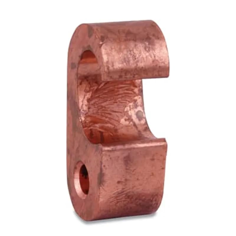 ABB - Installation Products 54875 - E-Z-Ground Figure 6 Copper Compression Ground Tap Connector for Cable Range #6 Sol. #2 Str., Application / Main #6 Sol. #2 Str.