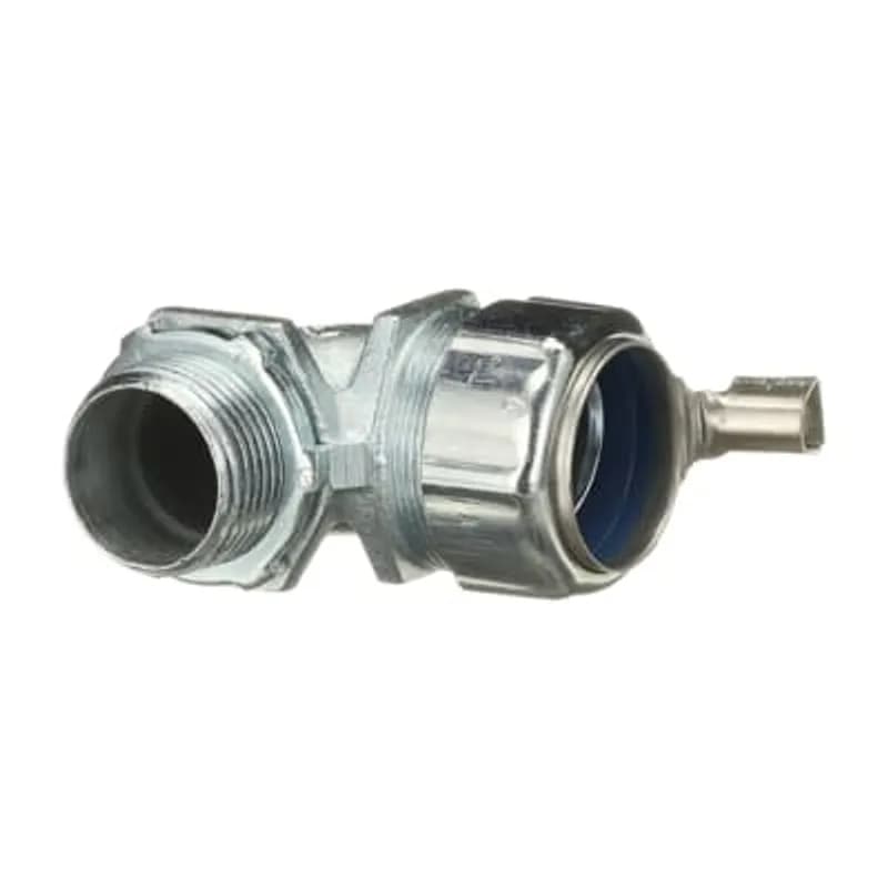 ABB - Installation Products 5254GR - 1 Inch 90 Degree Malleable Iron External Bonding Liquidtight Connector, Non-insulated