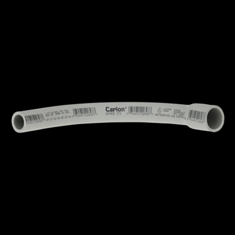 Schedule 40 Elbow, Size 1/2 Inch, Bend Radius Standard, Bend Angle 90 Degrees, Material PVC, Belled End, Pack of 40