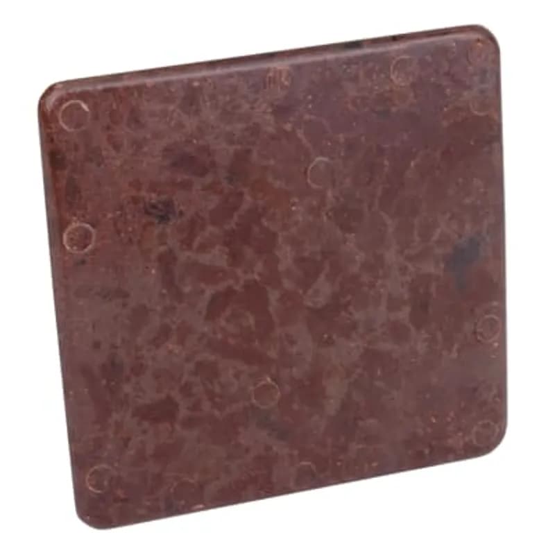Single-Gang Square Plaster Ring, Volume 4 Cubic Inches, Length 4-1/4 Inches, Width 4-1/4 Inches, Depth 4-1/4 Inches, 1/2 Inch Offset, Color Brown, Material Phenolic