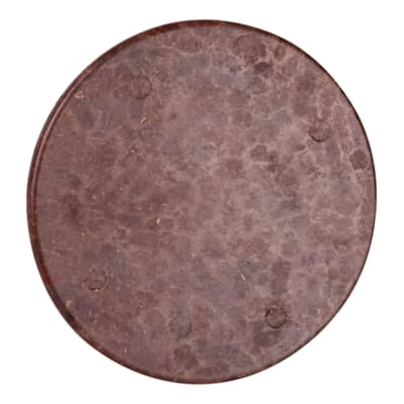 Round Flat Blank Cover, Diameter 3-1/4 Inches - 4 Inches, Color Brown, Material Phenolic
