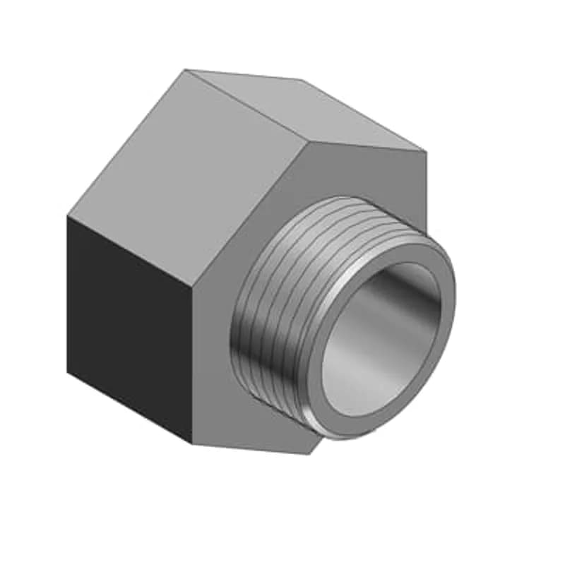 ABB - Installation Products 1247 - 1-1/4 Inch to 1-1/2 Inch Male Enlarger, Malleable Iron for Use with Rigid/IMC Conduit