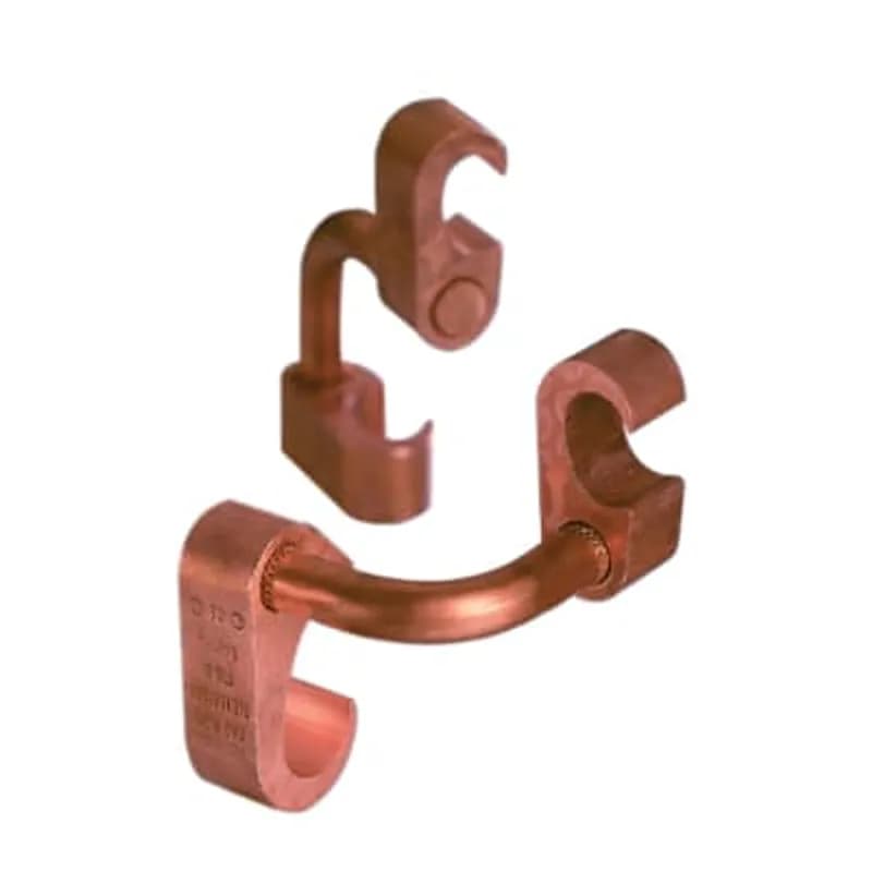 E-Z-Ground Figure 6-6 Copper Compression Ground Grid Connector for Cable Range #6 Sol. - #2 Str.