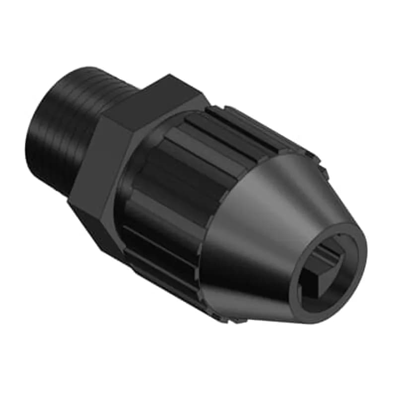 ABB - Installation Products 2829 - UF Cable Fitting, 3/4 Inch, Cable Range Maximum .775 x .280, Minimum .625 x .190 Inch, Nylon, Black