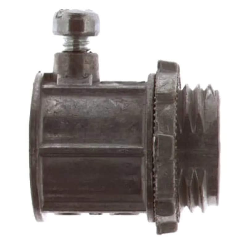 Connector, Non-Insulated Set Screw, Conduit Size 2-1/2 Inches, Length TC221 Series 3-3/16 Inches TC821 Series 3-9/32 Inch, Width 3-19/64 Inch, Die Cast Zinc