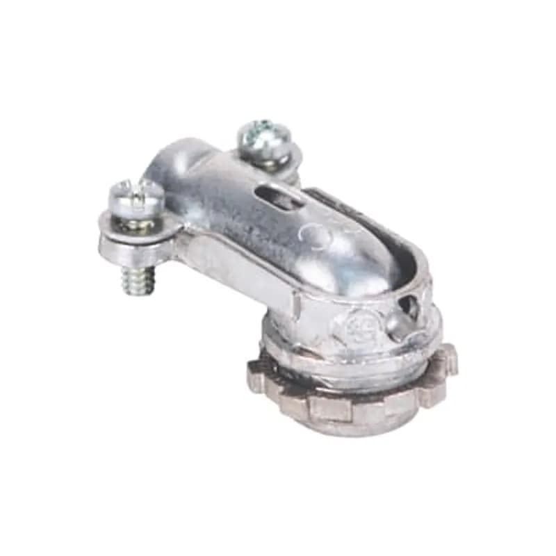 Connector, Non-Insulated 90 Degree Clamp-Type, Size 3/8 Inch, Clamping Range 0.40 Inch - 0.63 Inch, Length 1.80 Inch, Die Cast Zinc